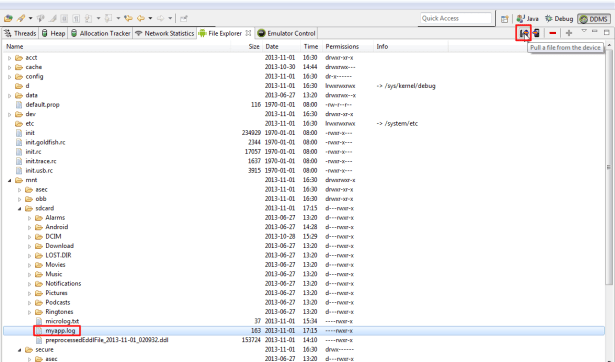 log4j can generate sd card log file