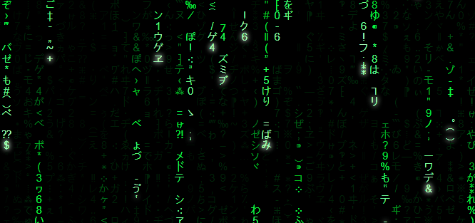 CodePen HomeMatrix digital rain (animated version) By yuanchuan