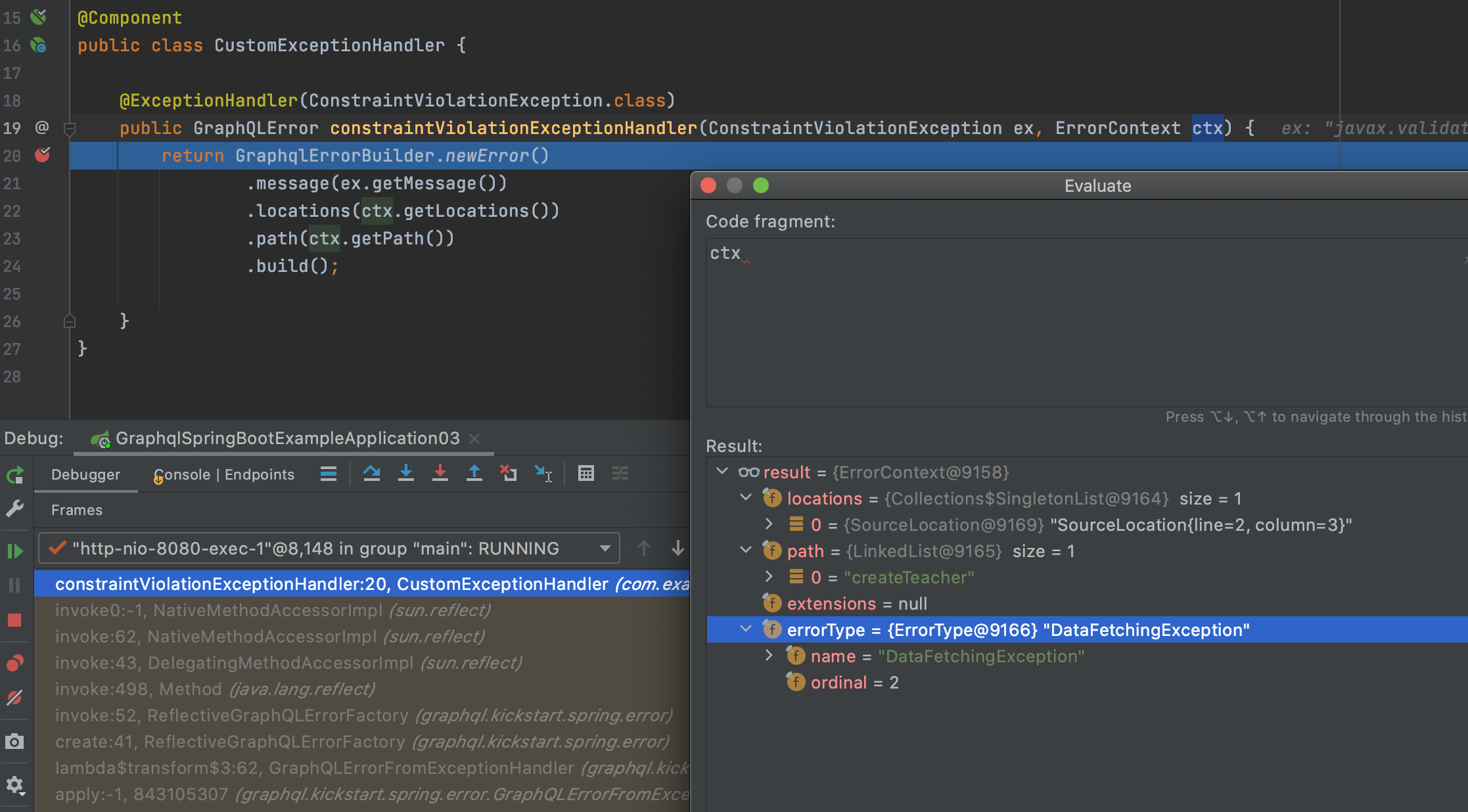 CustomExceptionHandler