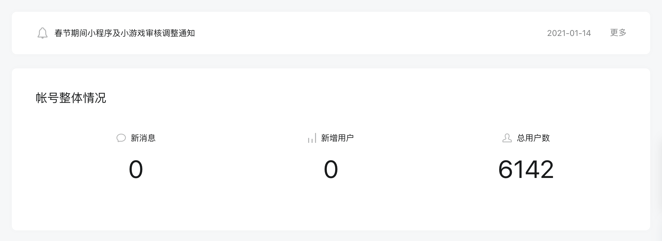 公眾號后台截圖