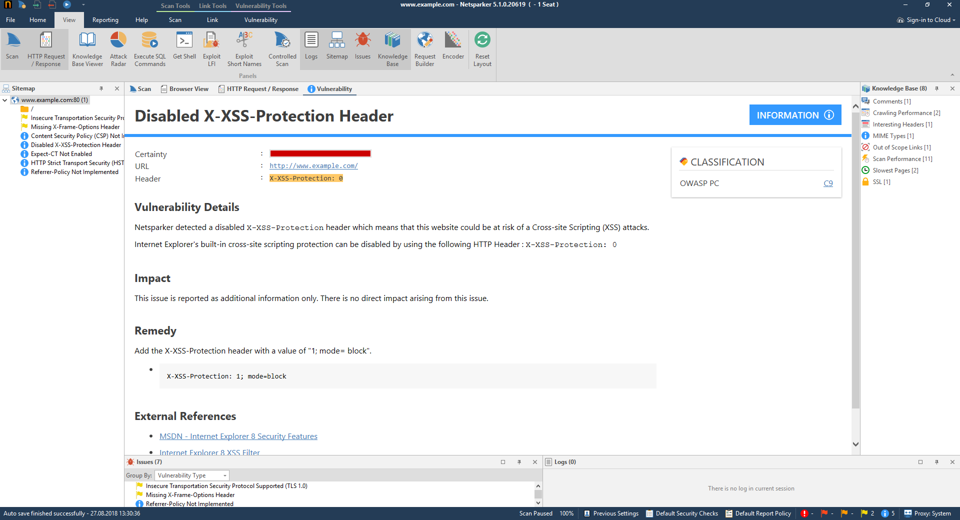  X-XSS-Protection HTTP Header