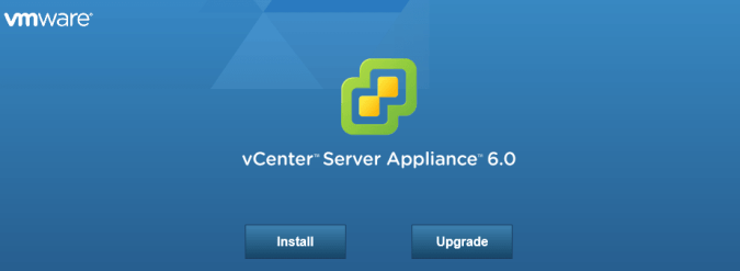 1 vCenter Server應用程序 - 啟動畫面