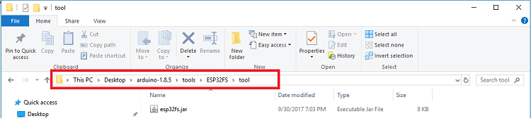Arduino IDE工具来安装ESP32 SPIFFS文件系统fs