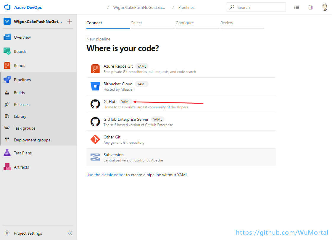 AzureDevops Pipelines 使用